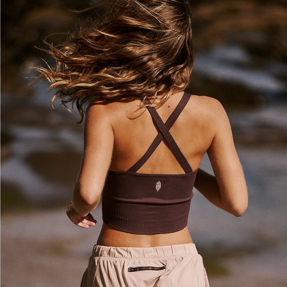 FP NWOT Good Karma Crop in Dark Espresso NWOT, M/L